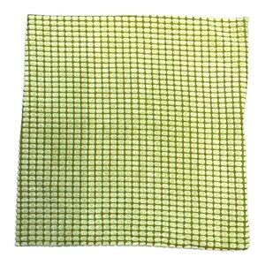 Vintage Textured MCM Checkered Green Cushion Cover 18" For Chair or Throw Pillow